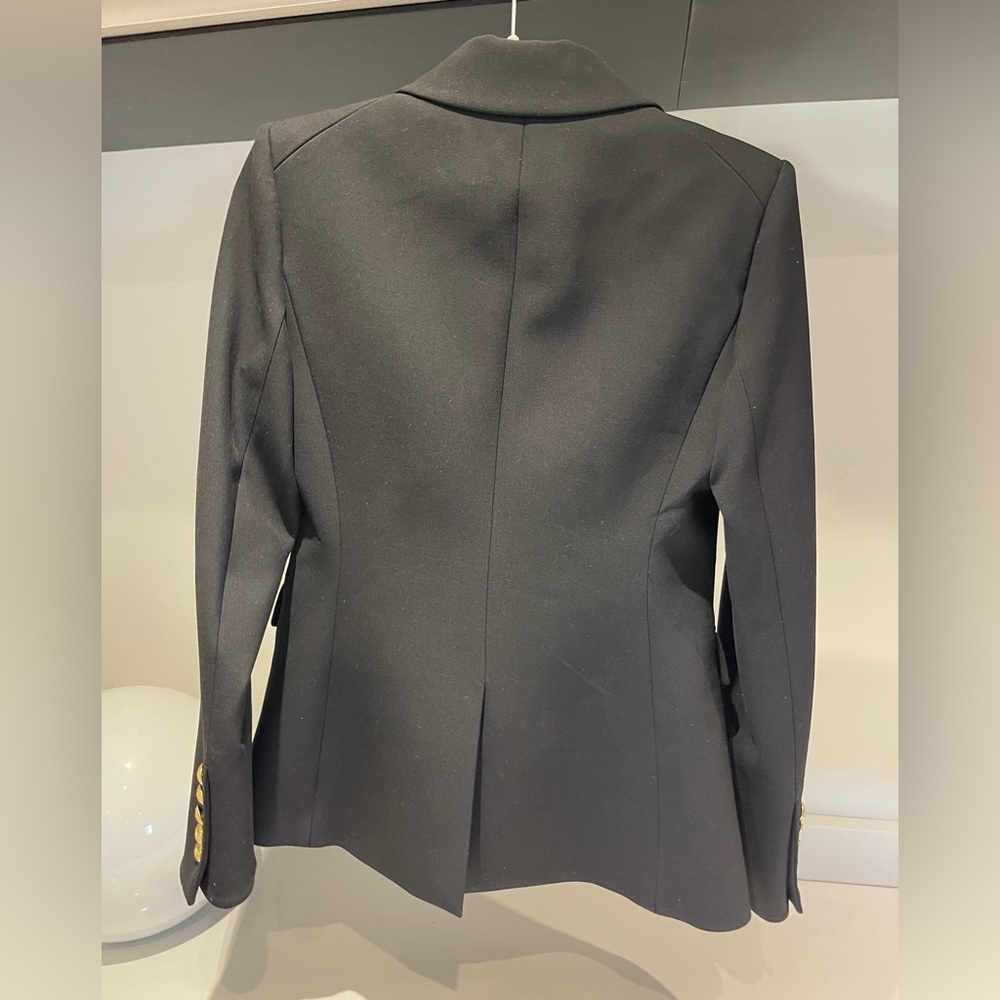 Veronica Beard Black Double-Breasted Blazer with Gold Buttons - Picture 12 of 16